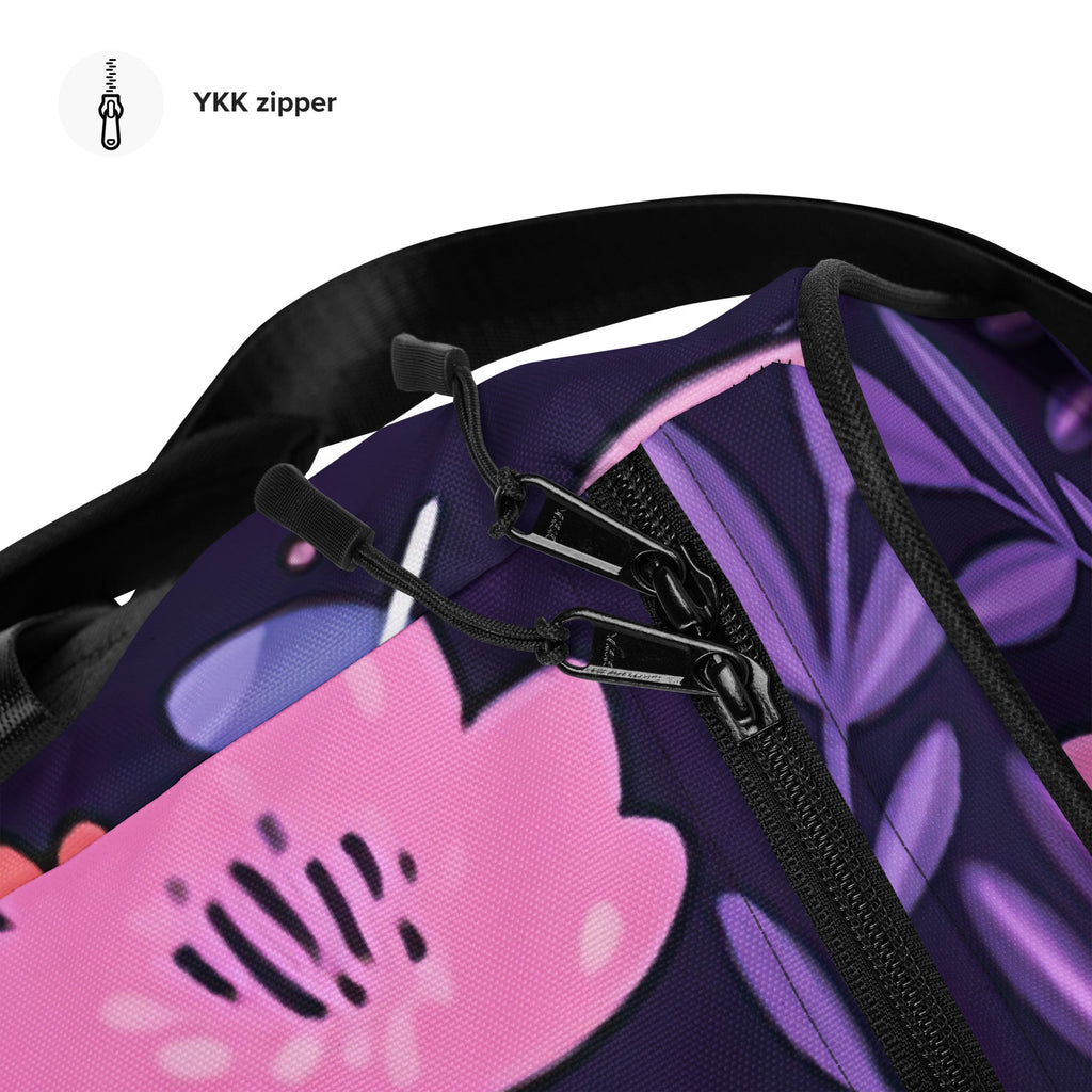 Floral Duffle Bag, Flower Lover Gym Bag, Botanical Travel Bag, Flower Enthusiast Bag, Blossom Duffle, Lovely Bloom Carryall, Spring Inspired Luggage