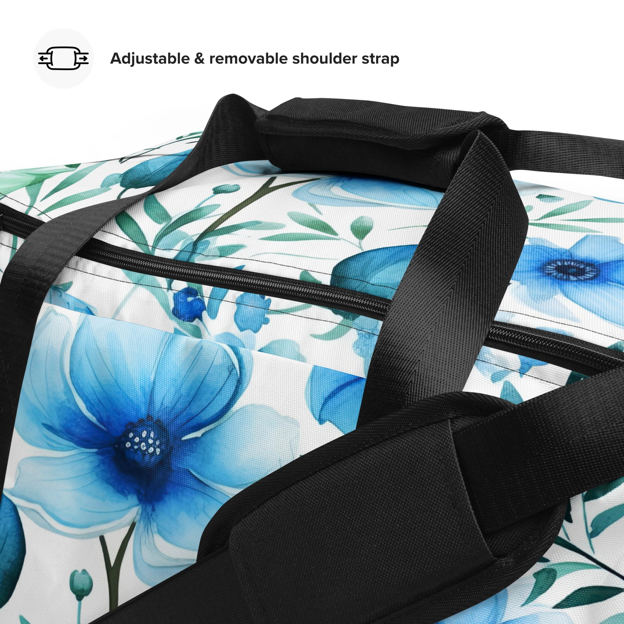 Floral Duffle Bag, Flower Lover Gym Bag, Botanical Travel Bag, Flower Enthusiast Bag, Blossom Duffle, Lovely Bloom Carryall, Spring Inspired Luggage