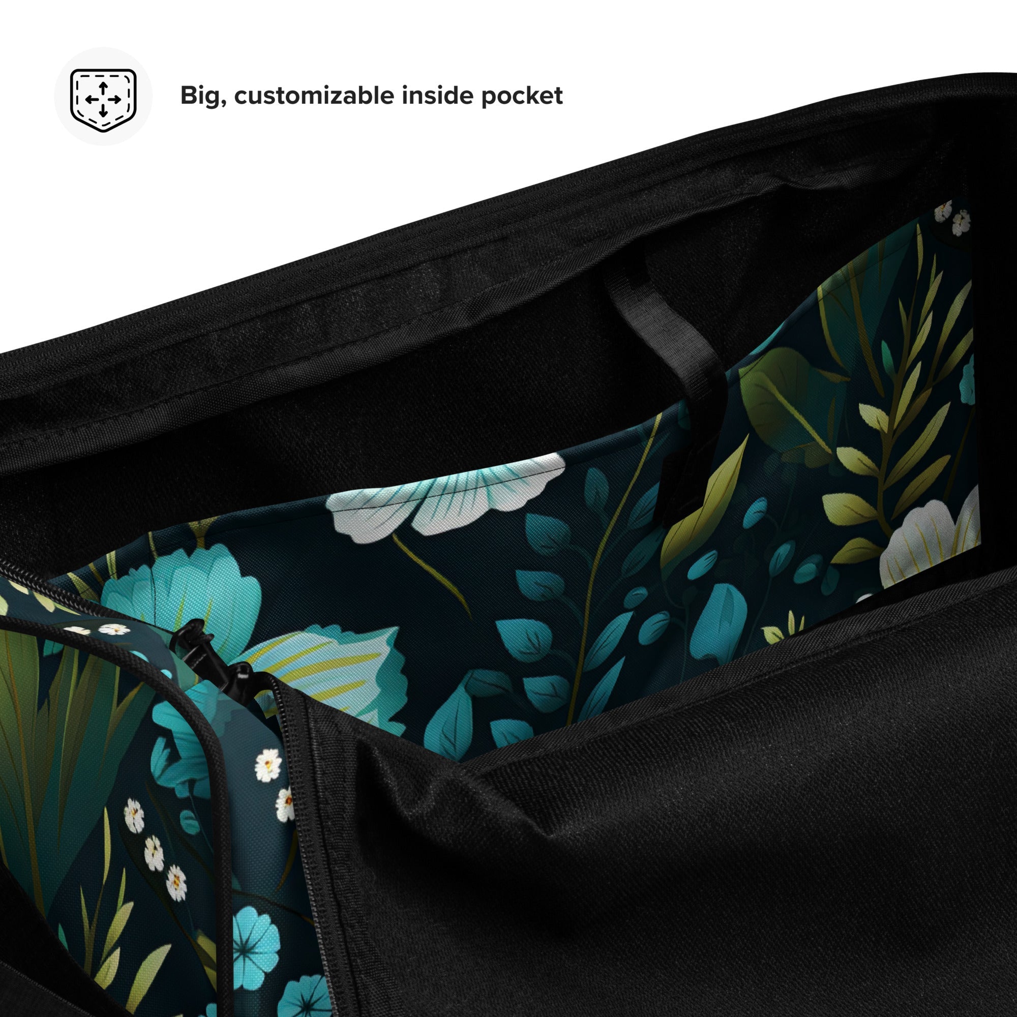 Floral Duffle Bag, Flower Lover Gym Bag, Botanical Travel Bag, Flower Enthusiast Bag, Blossom Duffle, Lovely Bloom Carryall, Spring Inspired Luggage
