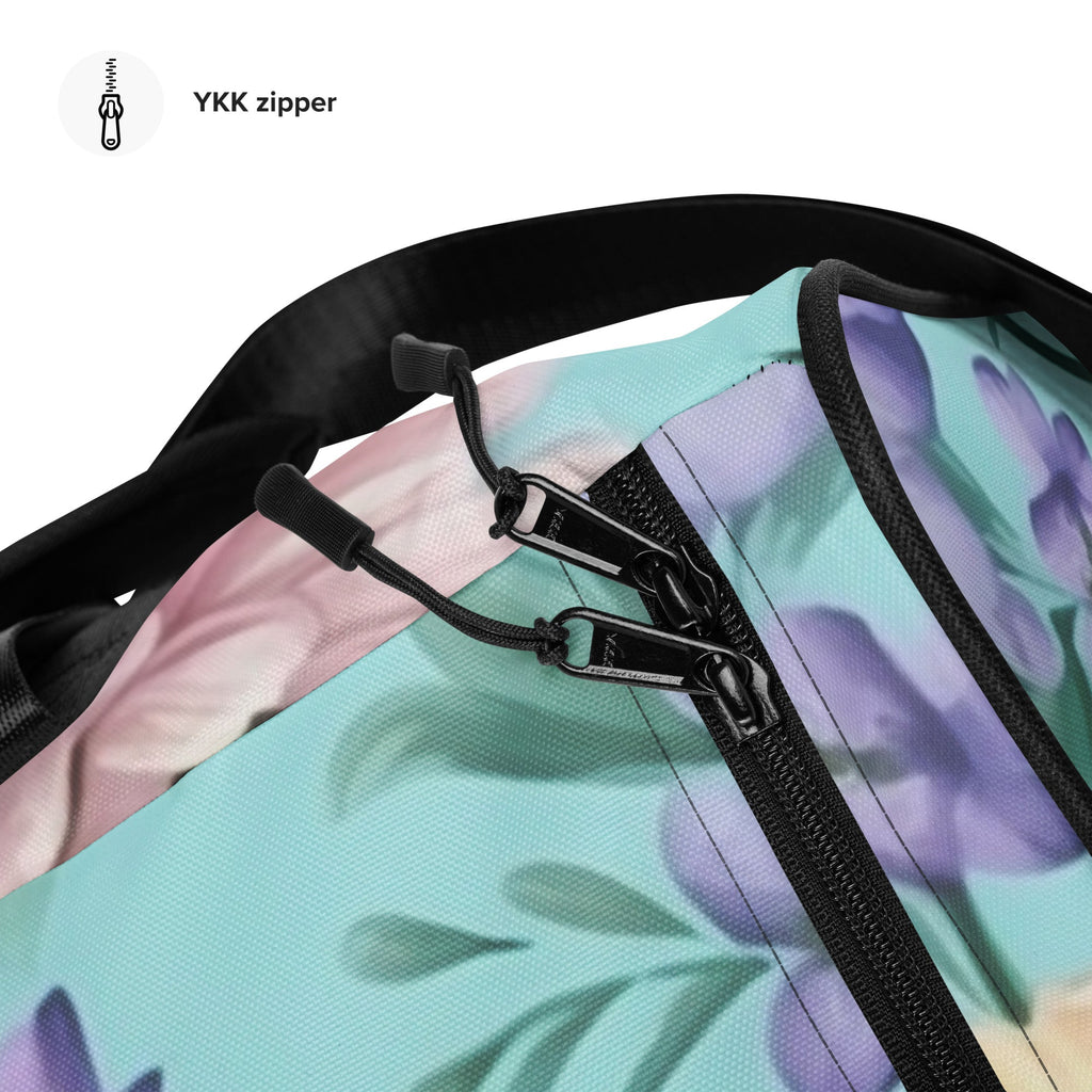 Floral Duffle Bag, Flower Lover Gym Bag, Botanical Travel Bag, Flower Enthusiast Bag, Blossom Duffle, Lovely Bloom Carryall, Spring Inspired Luggage