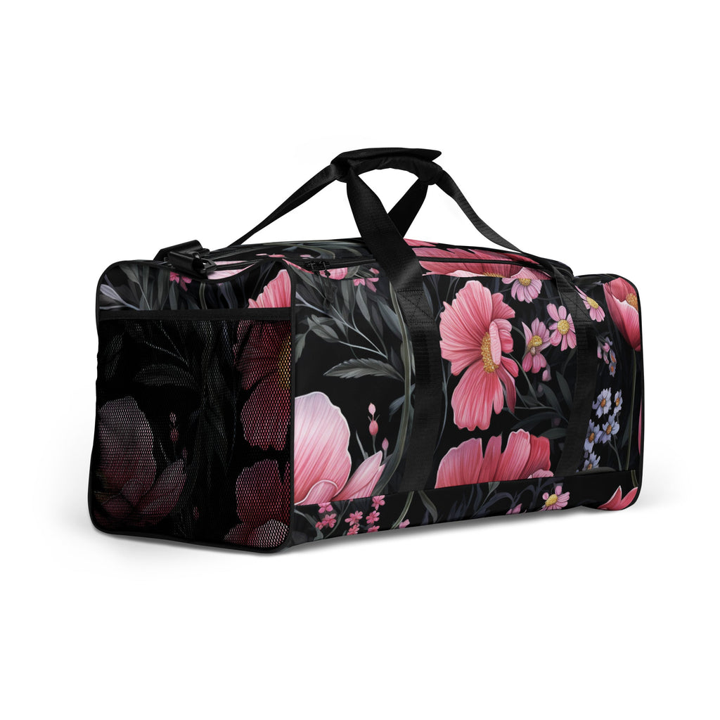 Floral Duffle Bag, Flower Lover Gym Bag, Botanical Travel Bag, Flower Enthusiast Bag, Blossom Duffle, Lovely Bloom Carryall, Spring Inspired Luggage