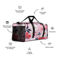 Floral Duffle Bag, Flower Lover Gym Bag, Botanical Travel Bag, Flower Enthusiast Bag, Blossom Duffle, Lovely Bloom Carryall, Spring Inspired Luggage