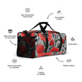 Floral Duffle Bag, Flower Lover Gym Bag, Botanical Travel Bag, Flower Enthusiast Bag, Blossom Duffle, Lovely Bloom Carryall, Spring Inspired Luggage