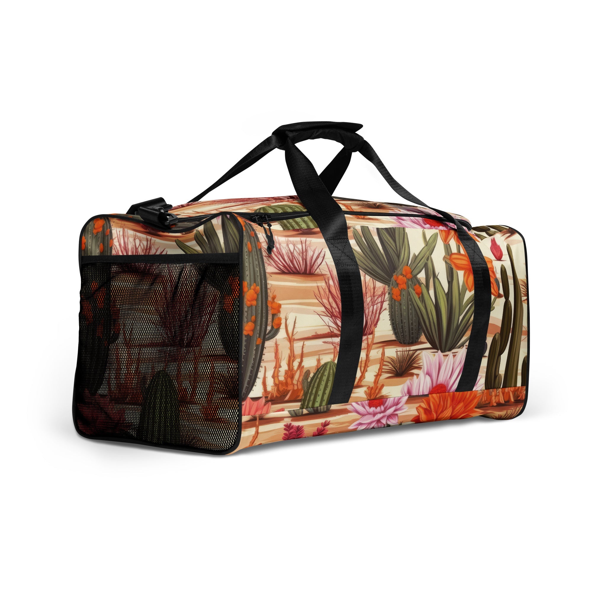 Floral Duffle Bag, Flower Lover Gym Bag, Botanical Travel Bag, Flower Enthusiast Bag, Blossom Duffle, Lovely Bloom Carryall, Spring Inspired Luggage