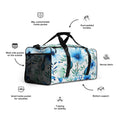 Floral Duffle Bag, Flower Lover Gym Bag, Botanical Travel Bag, Flower Enthusiast Bag, Blossom Duffle, Lovely Bloom Carryall, Spring Inspired Luggage