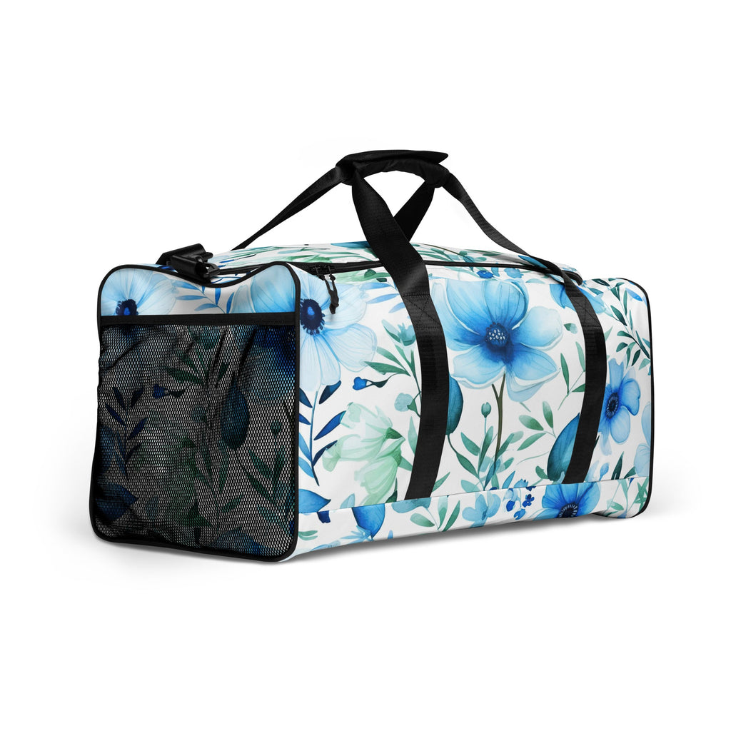 Floral Duffle Bag, Flower Lover Gym Bag, Botanical Travel Bag, Flower Enthusiast Bag, Blossom Duffle, Lovely Bloom Carryall, Spring Inspired Luggage