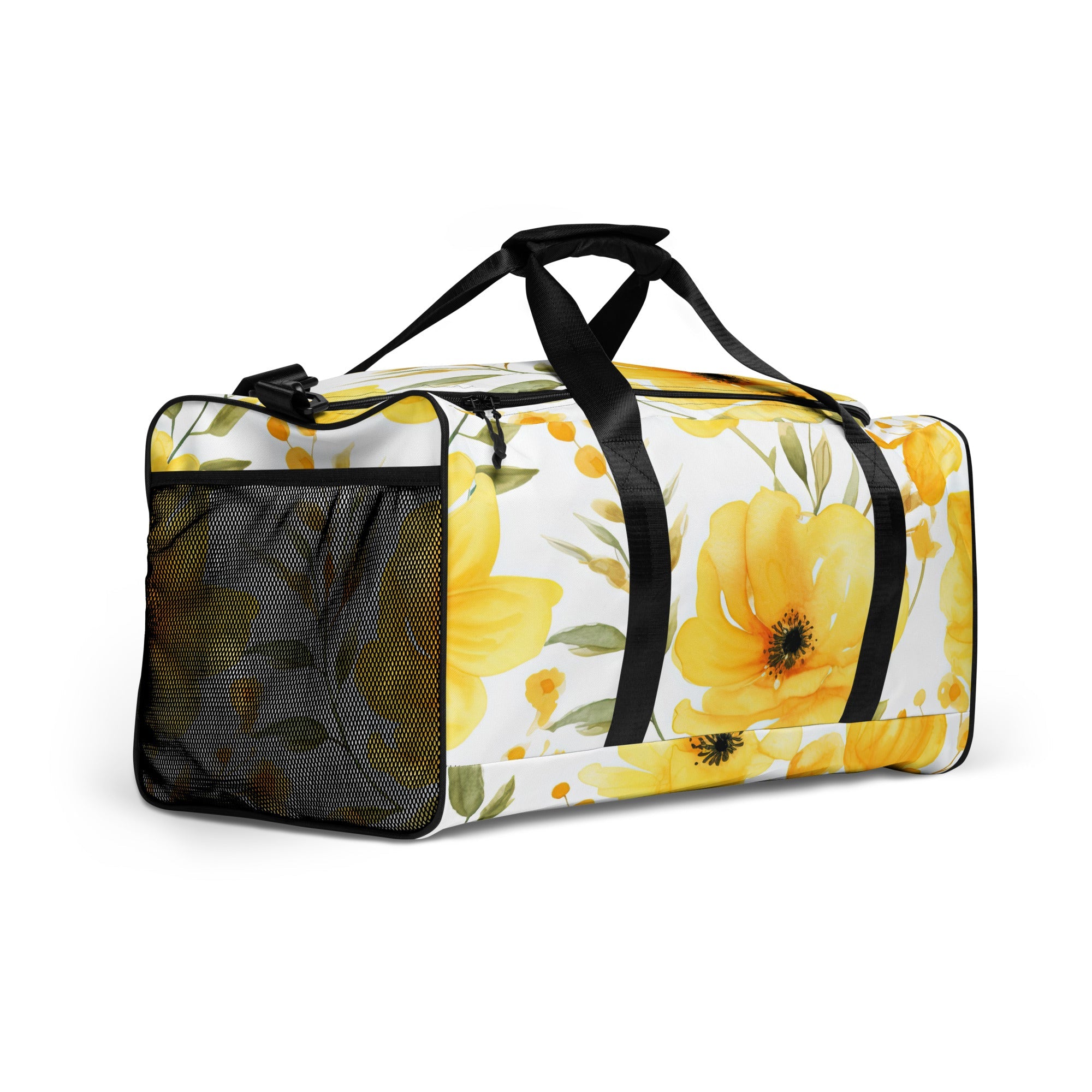 Floral Duffle Bag, Flower Lover Gym Bag, Botanical Travel Bag, Flower Enthusiast Bag, Blossom Duffle, Lovely Bloom Carryall, Spring Inspired Luggage