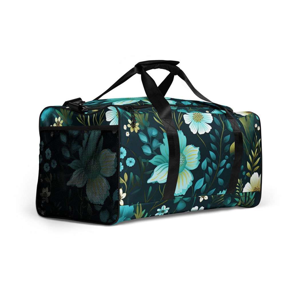 Floral Duffle Bag, Flower Lover Gym Bag, Botanical Travel Bag, Flower Enthusiast Bag, Blossom Duffle, Lovely Bloom Carryall, Spring Inspired Luggage