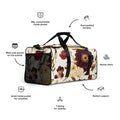Floral Duffle Bag, Flower Lover Gym Bag, Botanical Travel Bag, Flower Enthusiast Bag, Blossom Duffle, Lovely Bloom Carryall, Spring Inspired Luggage