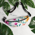 Floral Fanny Pack, Flower Lover Waist Bag, Botanical Hip Pouch, Flower Enthusiast Waist Pack, Blossom Hip Sack, Lovely Bloom Belt Bag, Spring Inspired