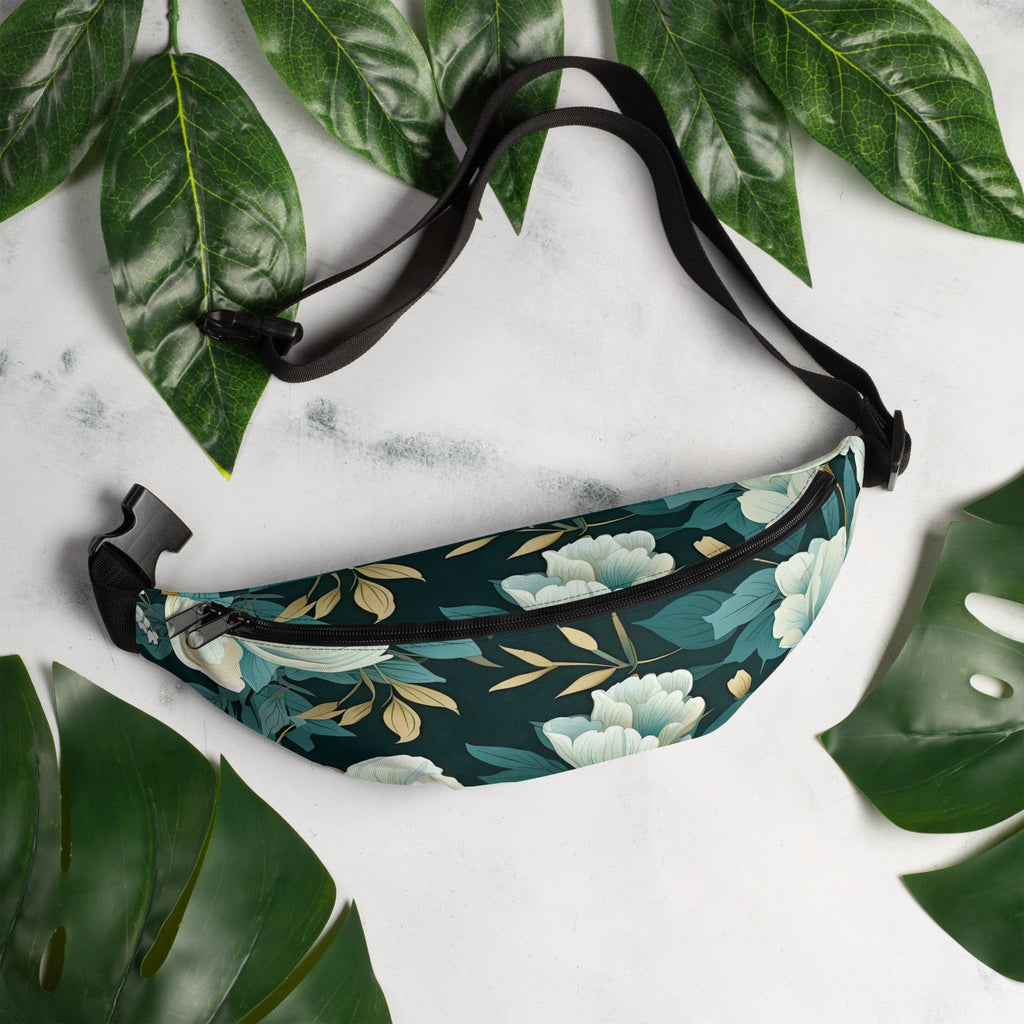 Floral Fanny Pack, Flower Lover Waist Bag, Botanical Hip Pouch, Flower Enthusiast Waist Pack, Blossom Hip Sack, Lovely Bloom Belt Bag, Spring Inspired