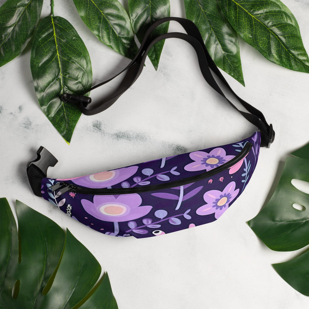 Floral Fanny Pack, Flower Lover Waist Bag, Botanical Hip Pouch, Flower Enthusiast Waist Pack, Blossom Hip Sack, Lovely Bloom Belt Bag, Spring Inspired