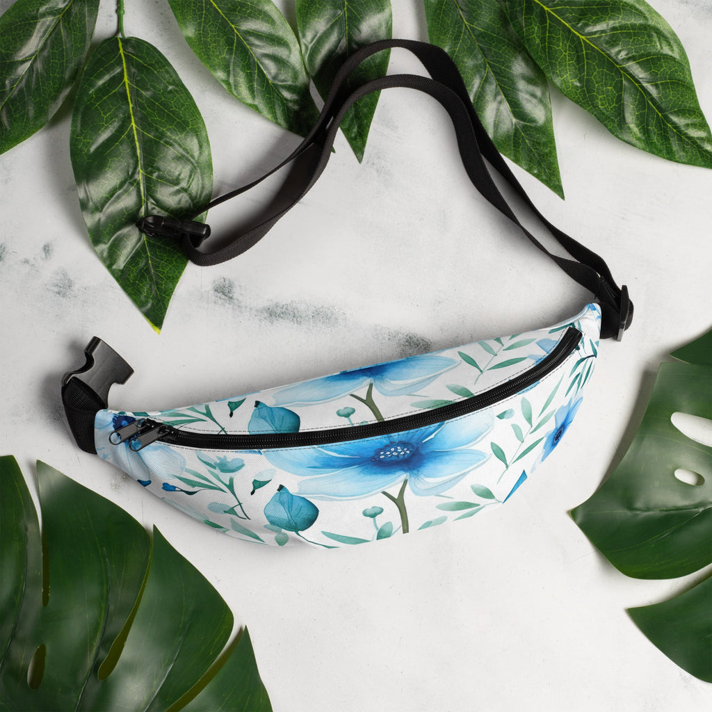 Floral Fanny Pack, Flower Lover Waist Bag, Botanical Hip Pouch, Flower Enthusiast Waist Pack, Blossom Hip Sack, Lovely Bloom Belt Bag, Spring Inspired