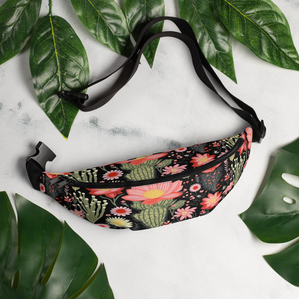 Floral Fanny Pack, Flower Lover Waist Bag, Botanical Hip Pouch, Flower Enthusiast Waist Pack, Blossom Hip Sack, Lovely Bloom Belt Bag, Spring Inspired