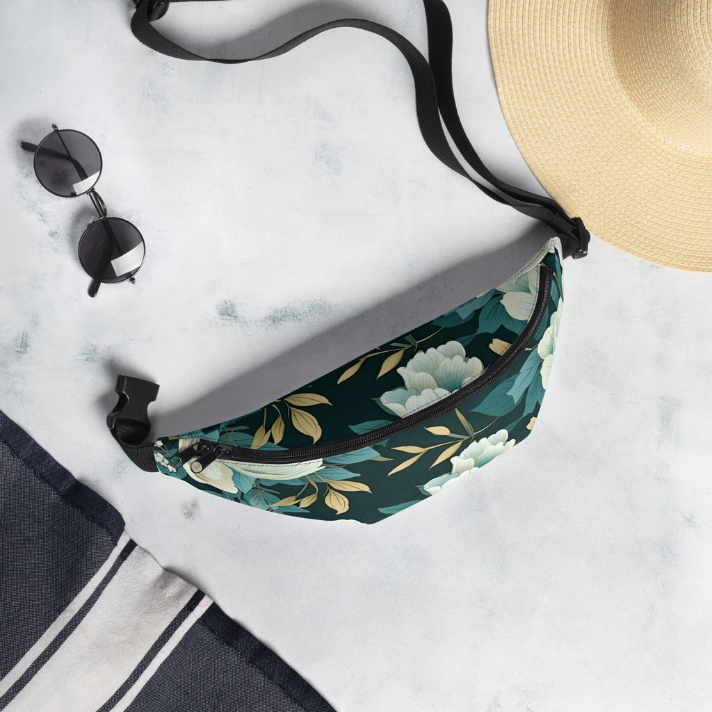 Floral Fanny Pack, Flower Lover Waist Bag, Botanical Hip Pouch, Flower Enthusiast Waist Pack, Blossom Hip Sack, Lovely Bloom Belt Bag, Spring Inspired