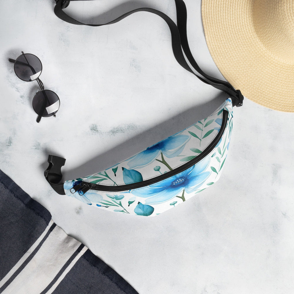 Floral Fanny Pack, Flower Lover Waist Bag, Botanical Hip Pouch, Flower Enthusiast Waist Pack, Blossom Hip Sack, Lovely Bloom Belt Bag, Spring Inspired