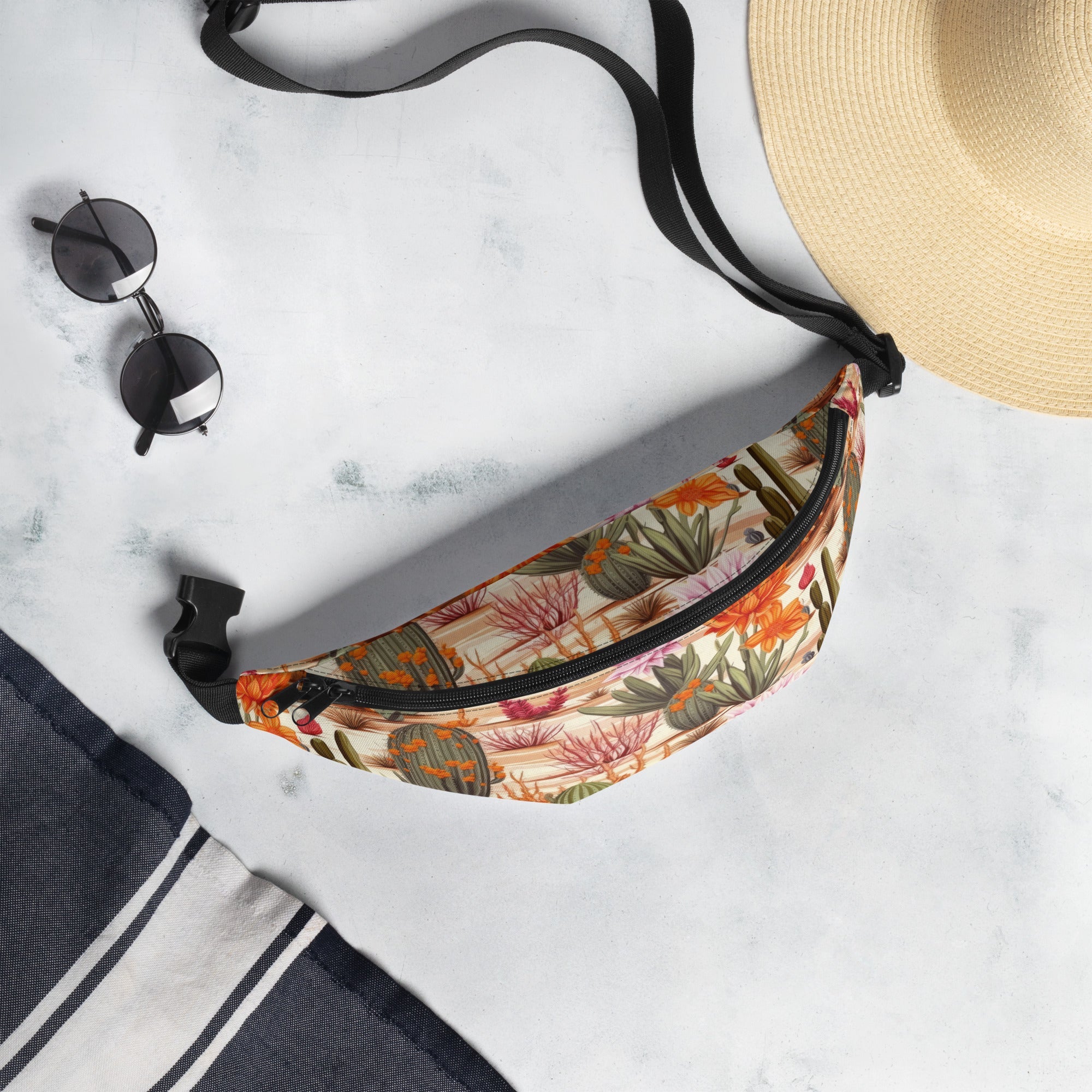 Floral Fanny Pack, Flower Lover Waist Bag, Botanical Hip Pouch, Flower Enthusiast Waist Pack, Blossom Hip Sack, Lovely Bloom Belt Bag, Spring Inspired