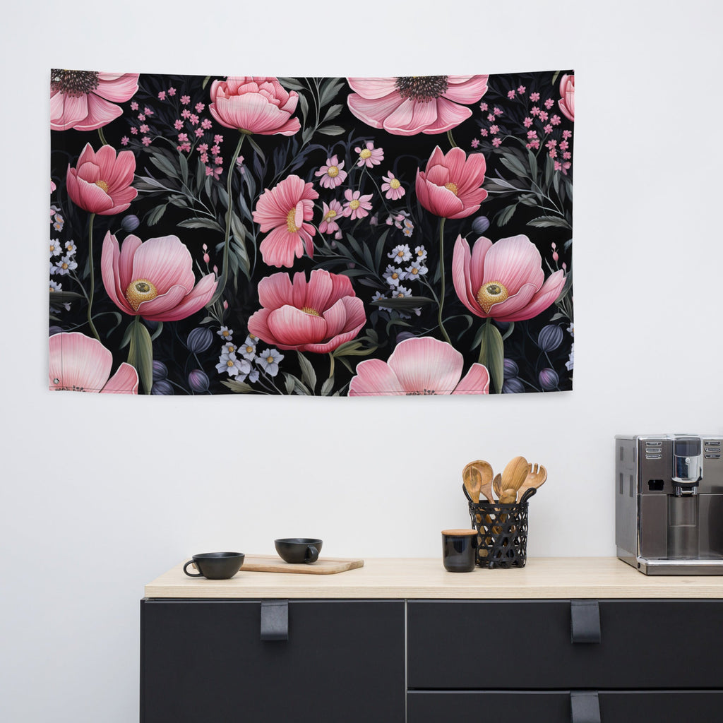 Floral Lover's Flower Enthusiast Wall Hanging Flag