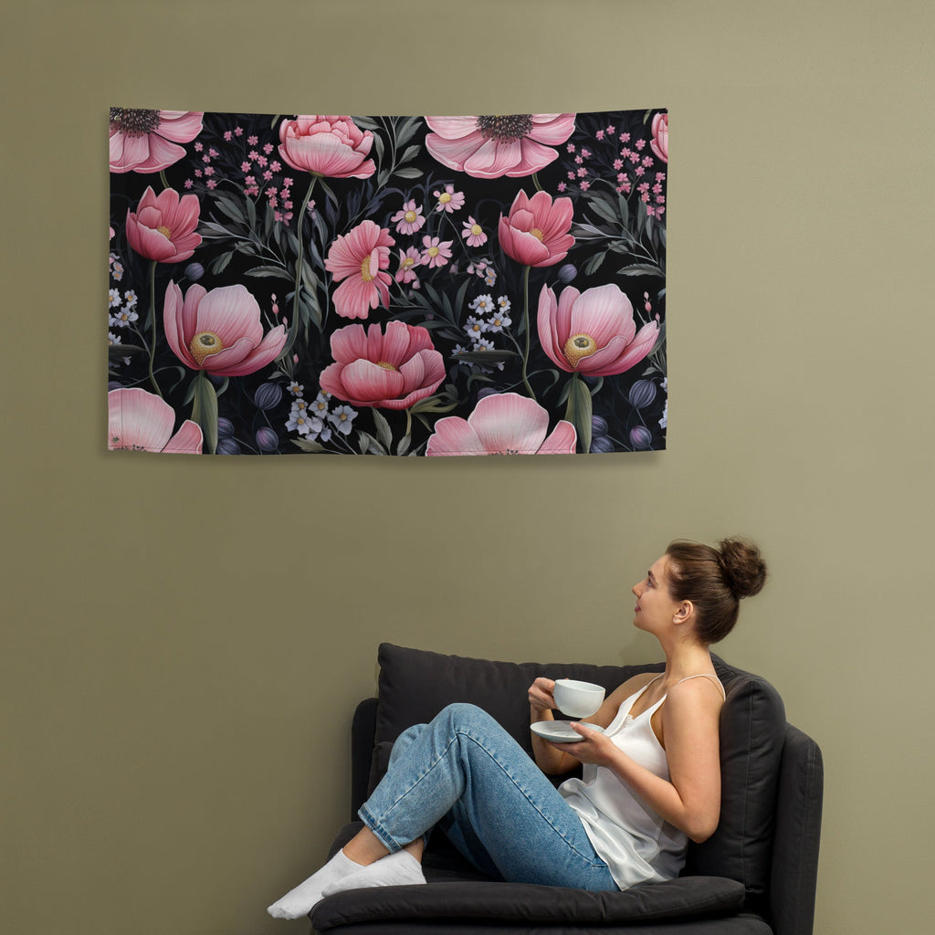 Floral Lover's Flower Enthusiast Wall Hanging Flag