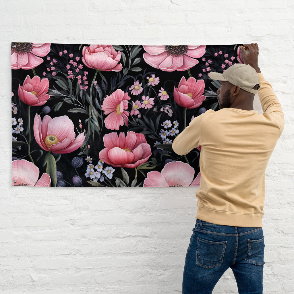 Floral Lover's Flower Enthusiast Wall Hanging Flag