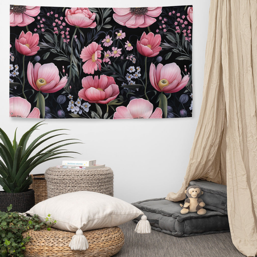 Floral Lover's Flower Enthusiast Wall Hanging Flag
