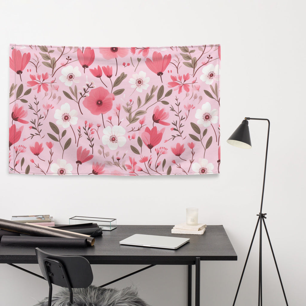 Floral Lover's Flower Enthusiast Wall Hanging Flag