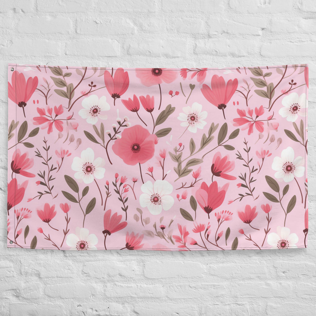 Floral Lover's Flower Enthusiast Wall Hanging Flag