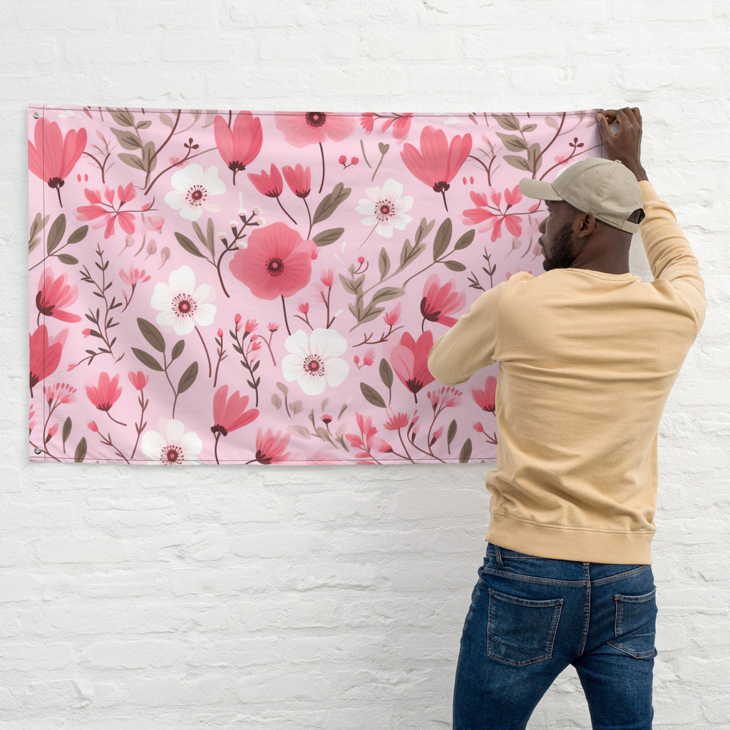 Floral Lover's Flower Enthusiast Wall Hanging Flag