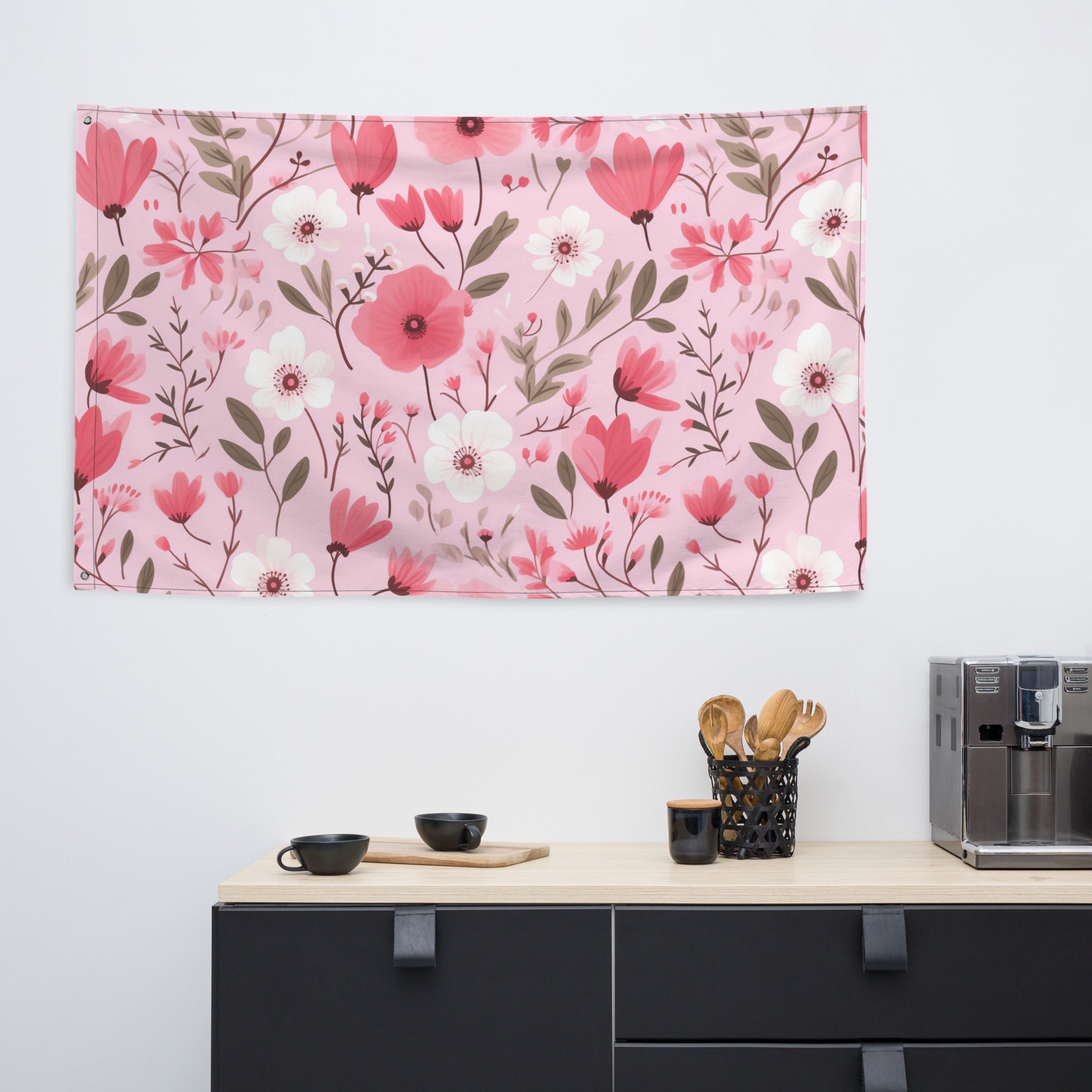 Floral Lover's Flower Enthusiast Wall Hanging Flag