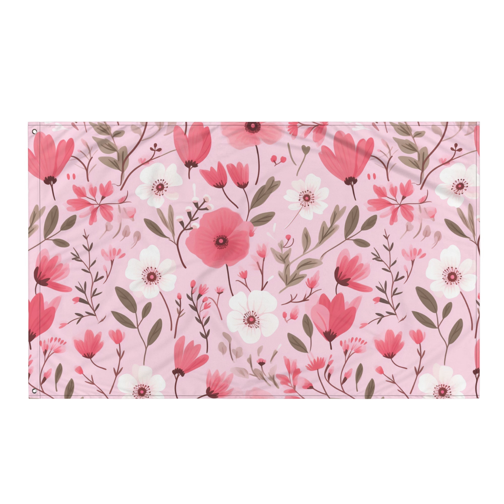 Floral Lover's Flower Enthusiast Wall Hanging Flag