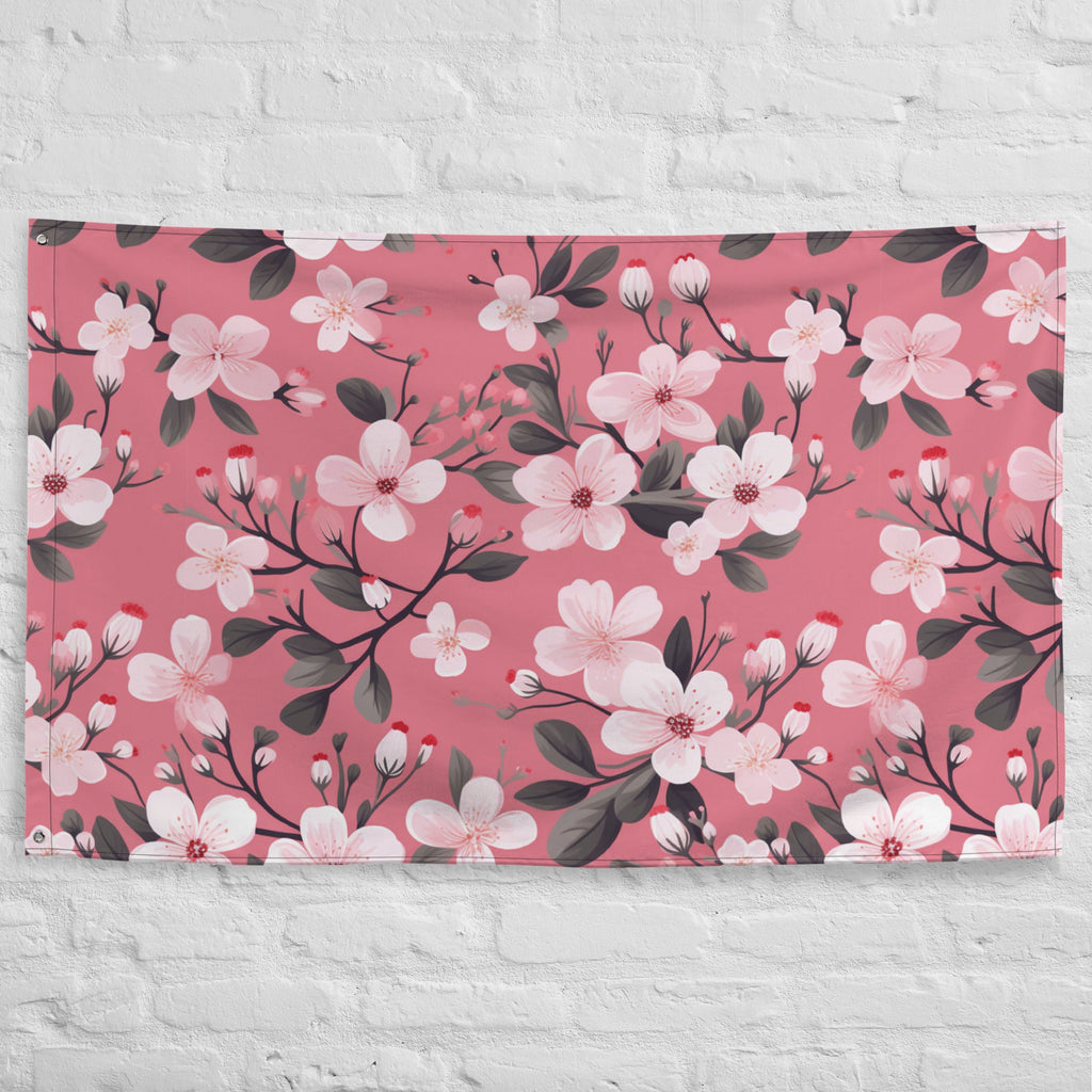 Floral Lover's Flower Enthusiast Wall Hanging Flag