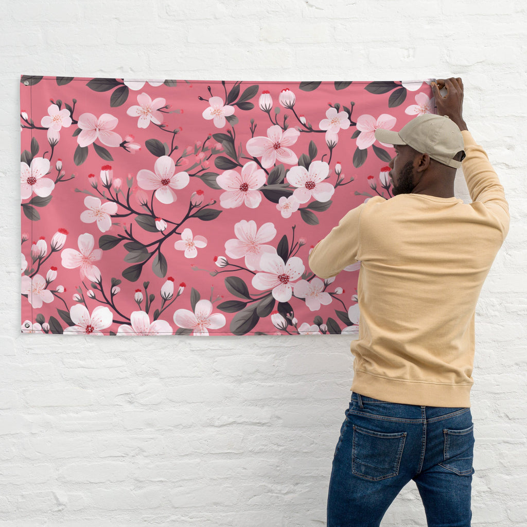 Floral Lover's Flower Enthusiast Wall Hanging Flag