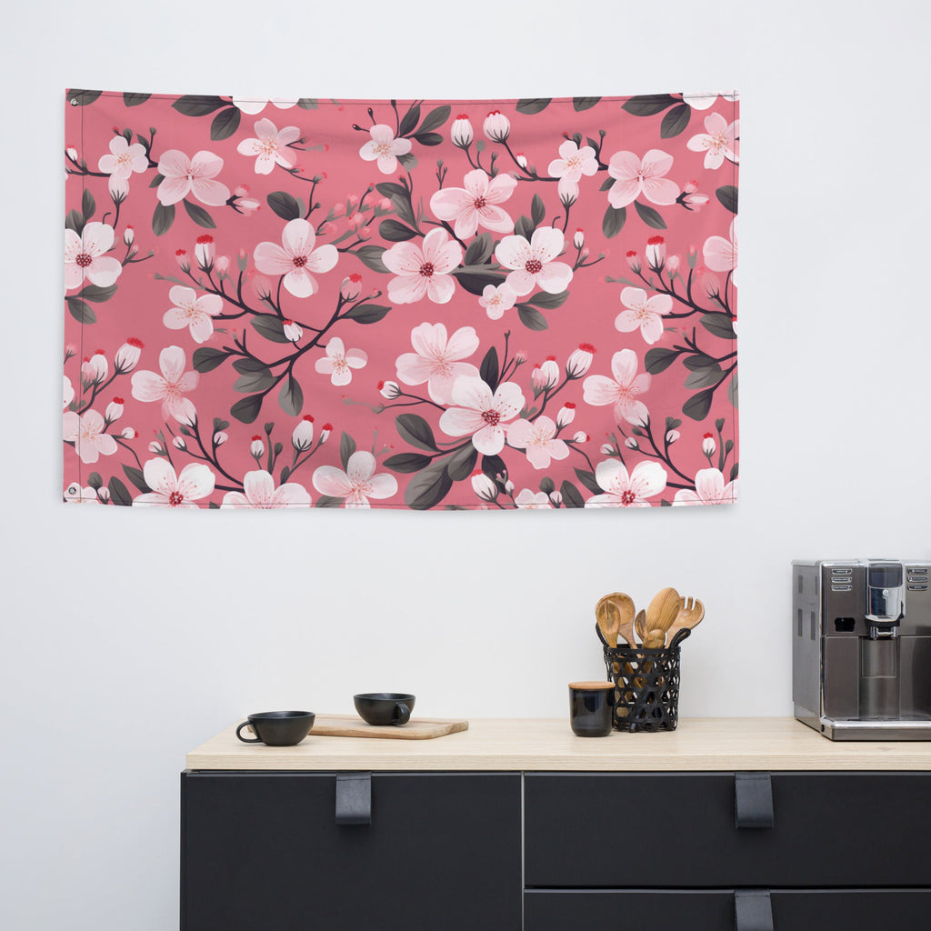 Floral Lover's Flower Enthusiast Wall Hanging Flag