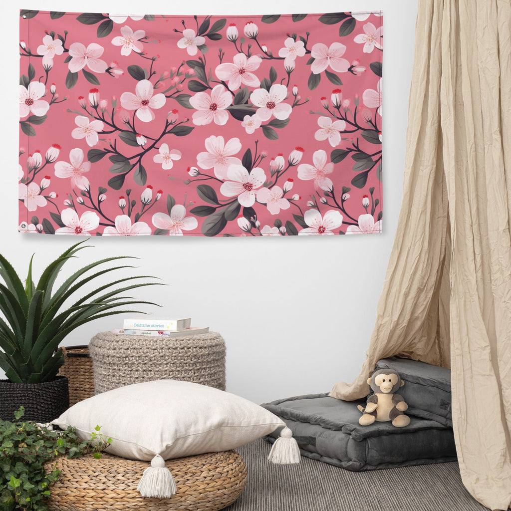 Floral Lover's Flower Enthusiast Wall Hanging Flag