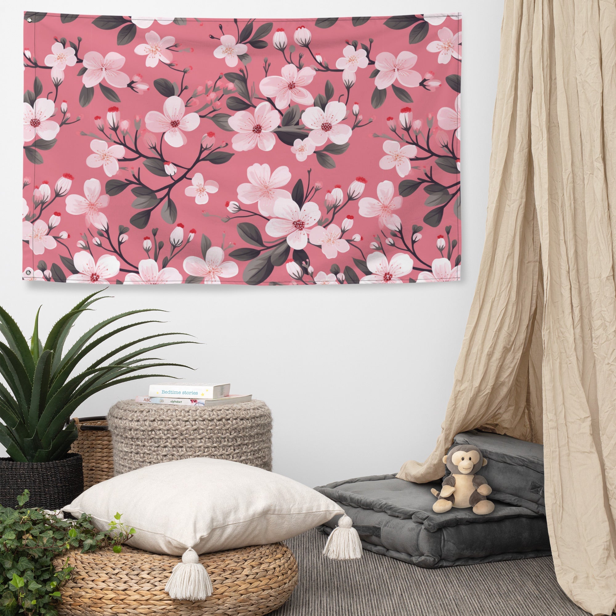 Floral Lover's Flower Enthusiast Wall Hanging Flag