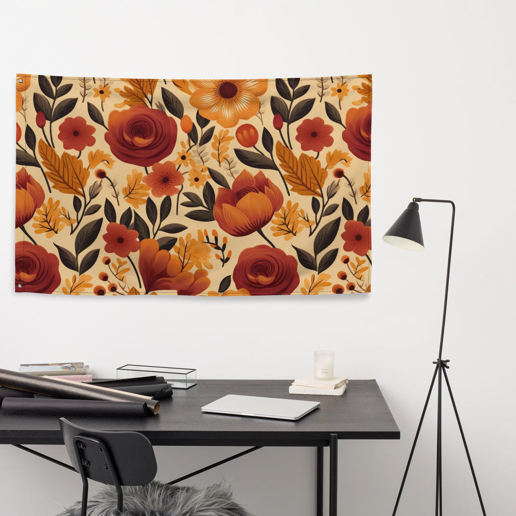 Floral Lover's Flower Enthusiast Wall Hanging Flag