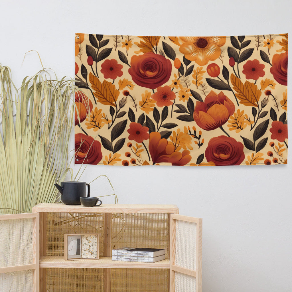 Floral Lover's Flower Enthusiast Wall Hanging Flag