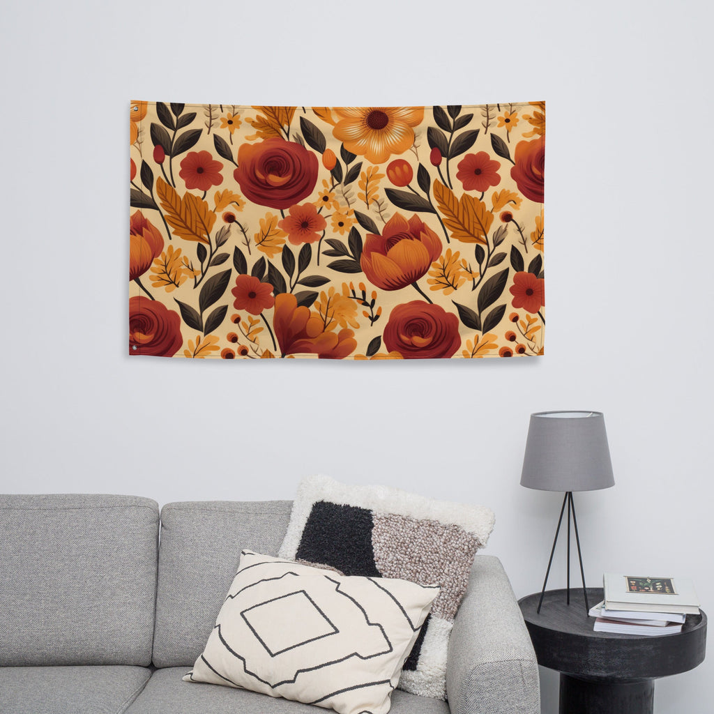 Floral Lover's Flower Enthusiast Wall Hanging Flag