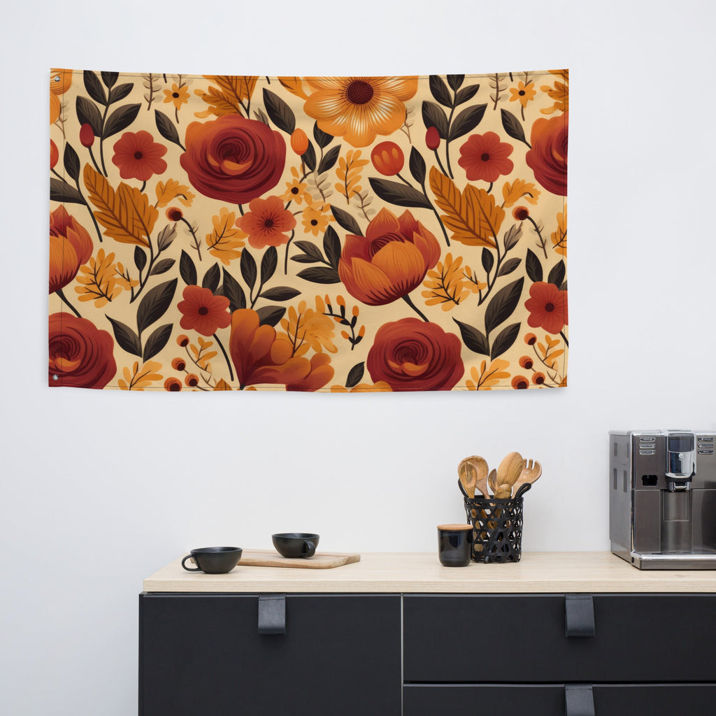 Floral Lover's Flower Enthusiast Wall Hanging Flag