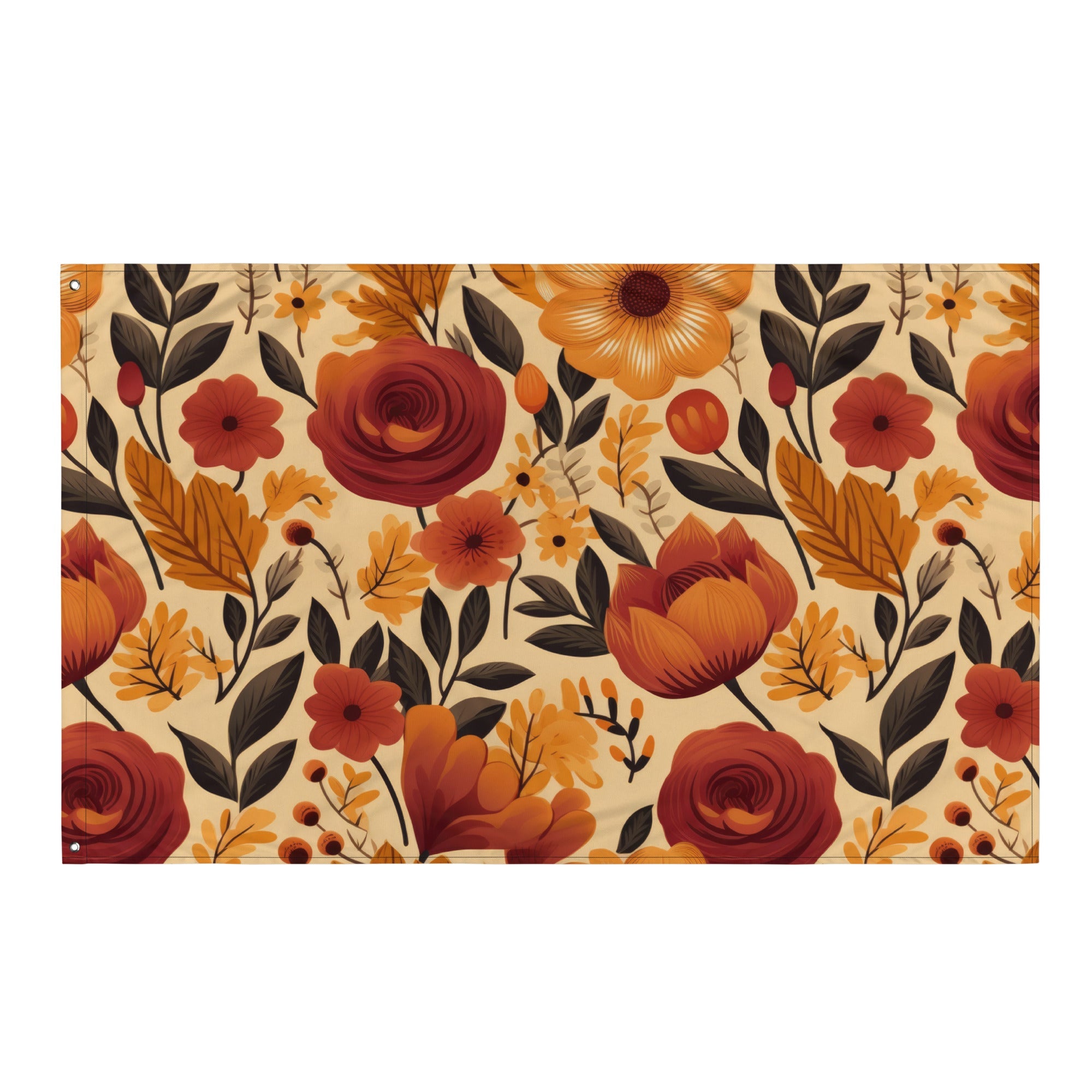 Floral Lover's Flower Enthusiast Wall Hanging Flag