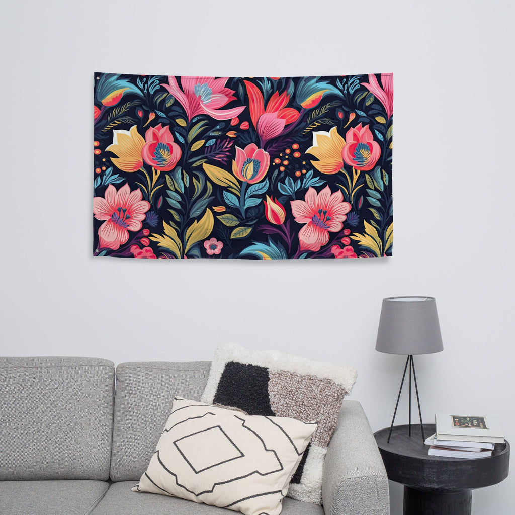 Floral Lover's Flower Enthusiast Wall Hanging Flag
