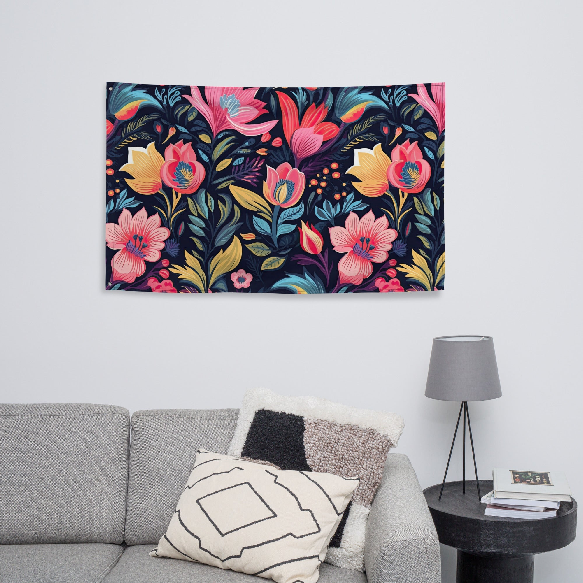 Floral Lover's Flower Enthusiast Wall Hanging Flag