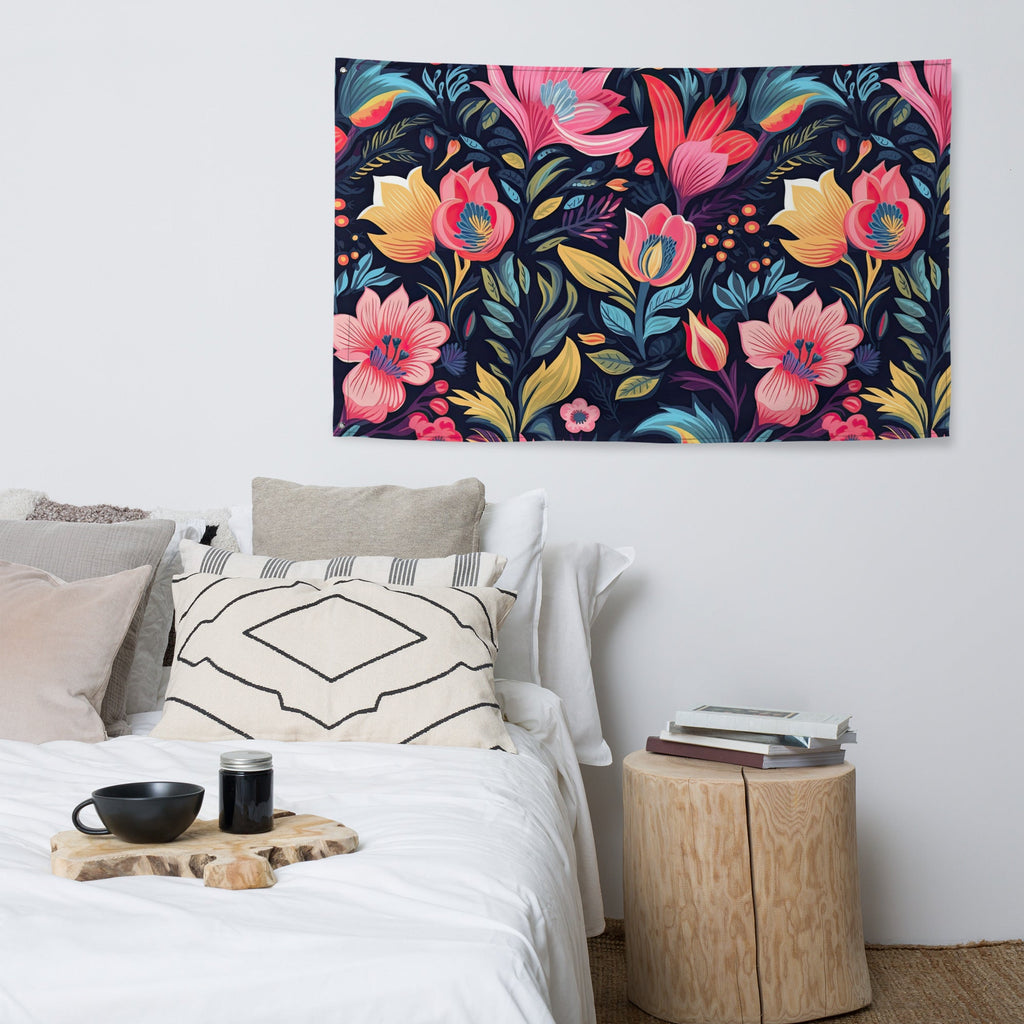 Floral Lover's Flower Enthusiast Wall Hanging Flag