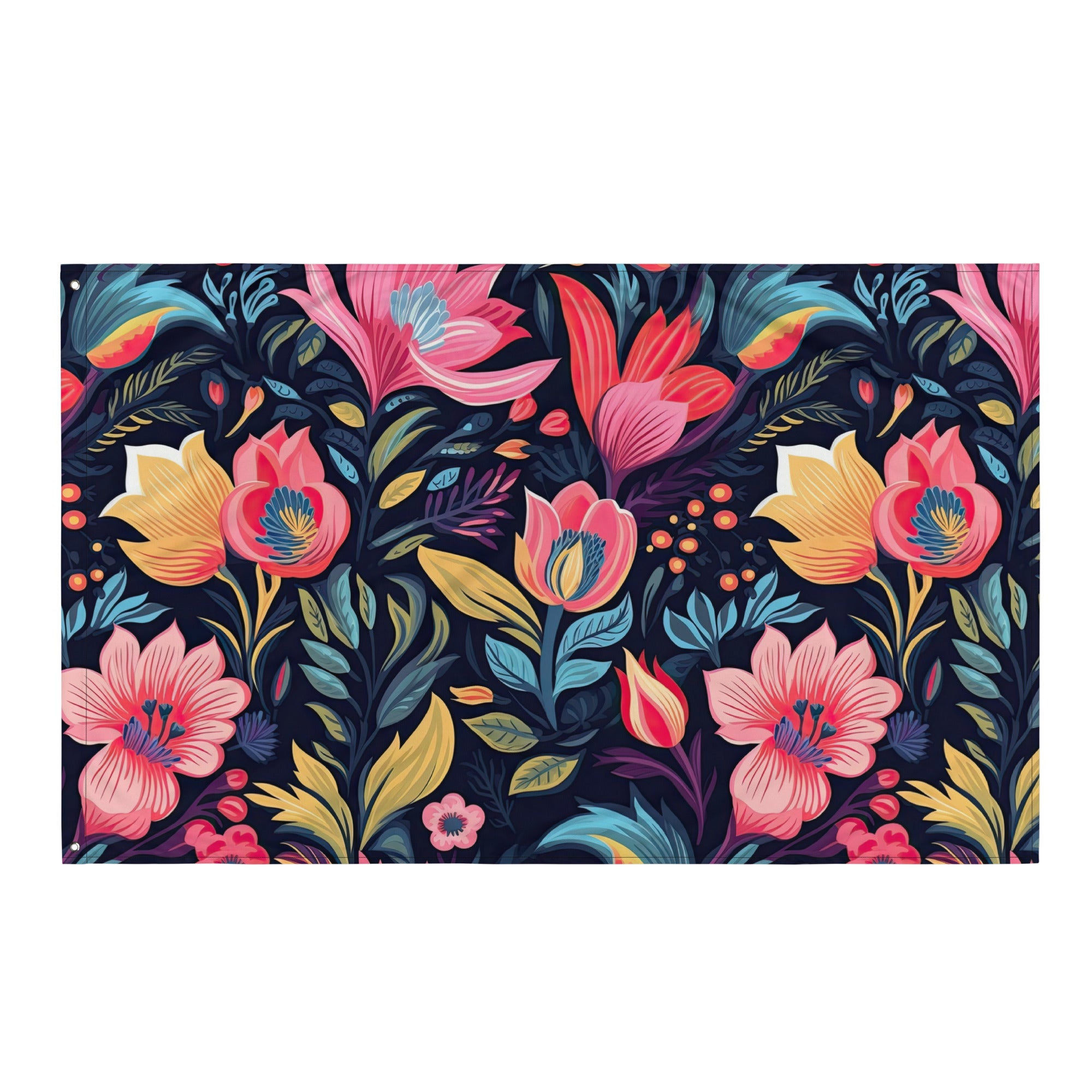 Floral Lover's Flower Enthusiast Wall Hanging Flag