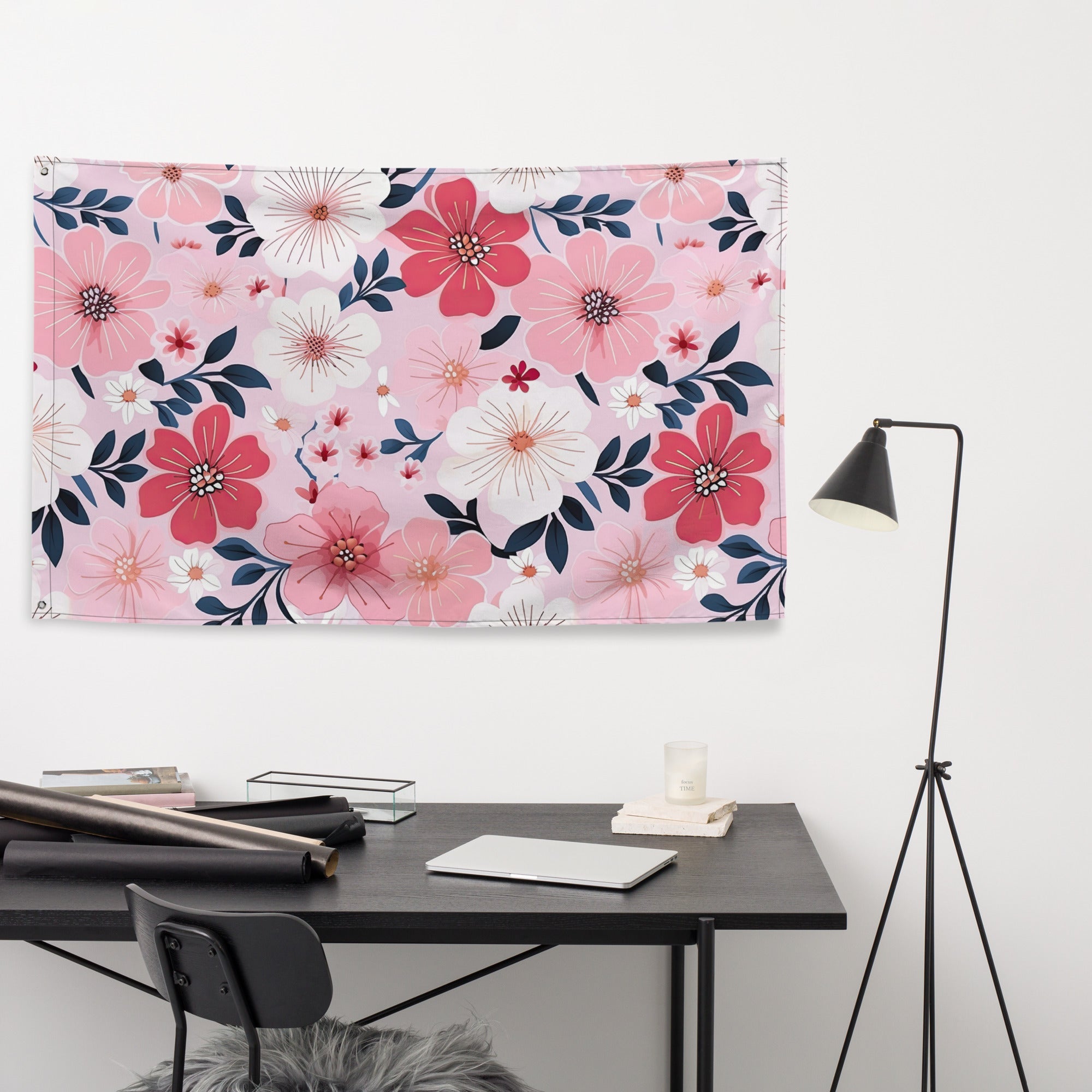 Floral Lover's Flower Enthusiast Wall Hanging Flag
