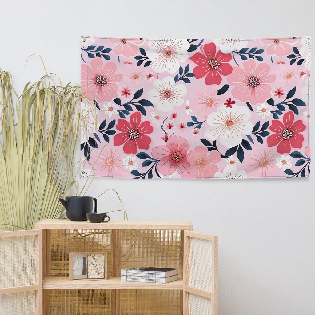 Floral Lover's Flower Enthusiast Wall Hanging Flag
