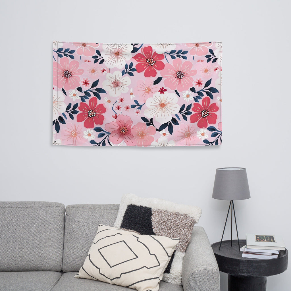 Floral Lover's Flower Enthusiast Wall Hanging Flag