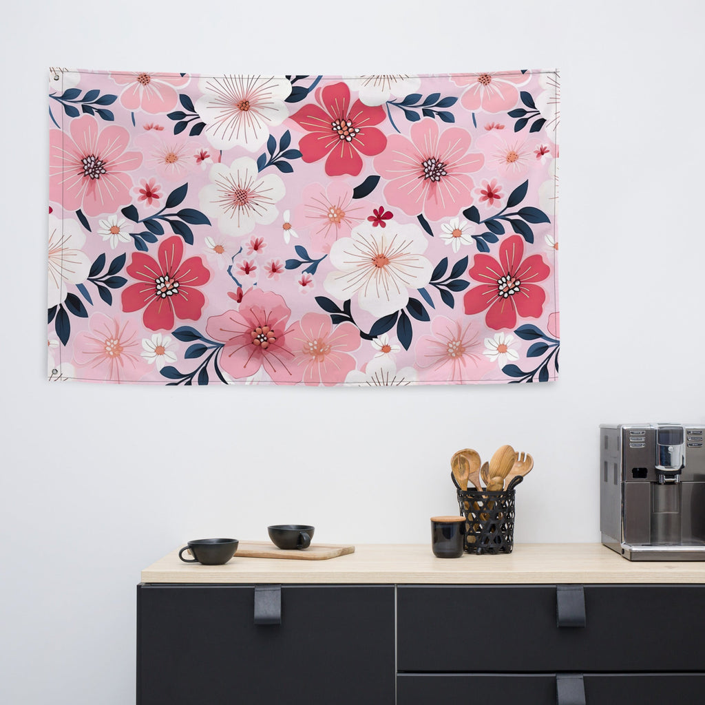 Floral Lover's Flower Enthusiast Wall Hanging Flag