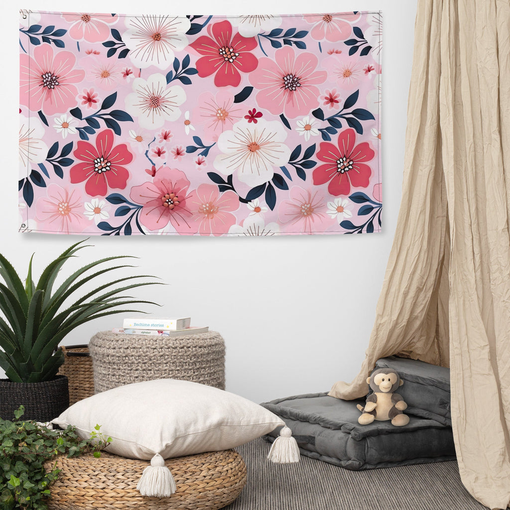 Floral Lover's Flower Enthusiast Wall Hanging Flag