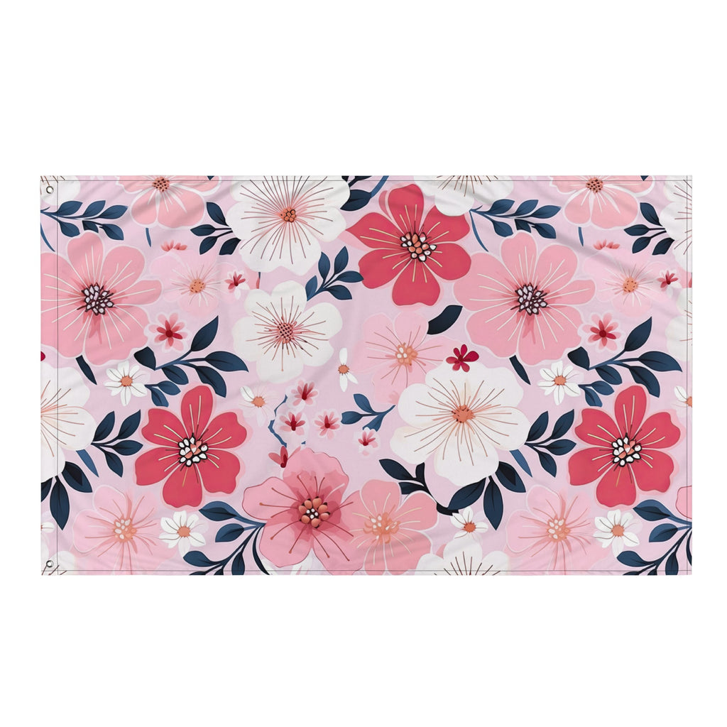 Floral Lover's Flower Enthusiast Wall Hanging Flag